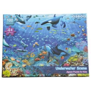 Osboo 100 Piece Kids Jigsaw Puzzle Underwater Ocean Scene. NEW.